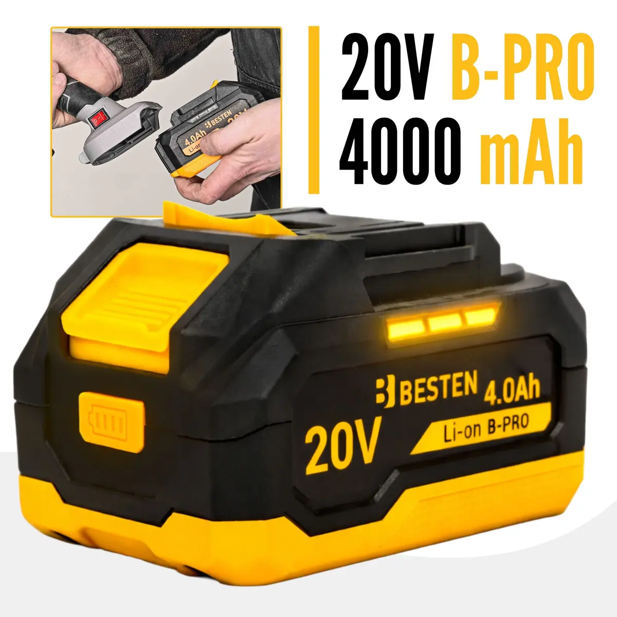 Akumulator BESTEN B-PRO 20V 4000 mAh
